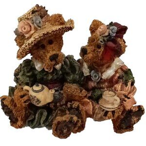 Vintage Boyds Bears & Friends 'Emma and Bailey' Afternoon Tea Bear Figurine 1995